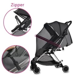 Baby Stroller Mosquito Net Full Cover Universal Summer Mesh Zipper Mosquito Insect Prevention Protection Bebies Pram Accessories