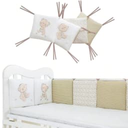Baby Bed Protector Crib Bumper Pads 6Pcs/Set Baby Bed Bumper Kids Safety Bed Around Cotton Blend Crib Anti-collision Anti-fall
