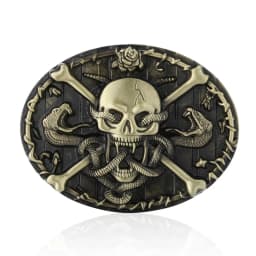 Western Cowboy Relief Belt Buckle Metal Multiple Type Personality Rock Belt Link Buckle Unisex Belt Buckle DIY Supplies