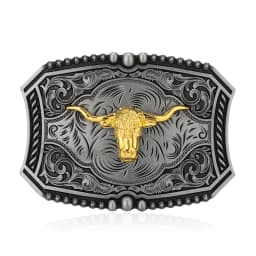Western Cowboy Relief Belt Buckle Metal Multiple Type Personality Rock Belt Link Buckle Unisex Belt Buckle DIY Supplies