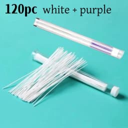 120/60pcs Ear Piercing Cleaning Effective Ear Hole Cleaner Tool Disposable Earrings Hole Clean Paper Line for Removing Dirt Odor