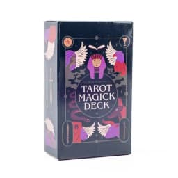 Tarot Magick Deck with Guidebook Color Edged Cards Fate Divination FortuneTelling Card Games Party Board Game 10.3x6.1cm