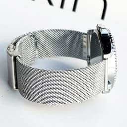 Mesh Milanese Loop Strap Stainless Steel Metal Quick Release Bracelet Double Press Butterfly Buckle Watch Band 18mm 20mm 22mm