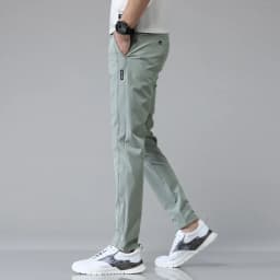 2024 Spring Summer Ultra-thin Men's Stretch Slim Straight Casual Pants High Quality Fashion Breathable Golf Sports Trousers