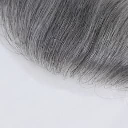 Grey Black Brown Frontal Hairline Toupee for Men Human Hair Forehead Toupee V Loop Ultra Thin Skin PU Natural Hairline Patch