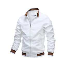 Men Windbreaker Jacket White Casual Jacket Fashion Men Outdoor Waterproof Sports Coat Spring Summer Bomber jacket Men Clothing