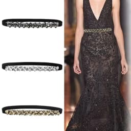 Fashion Crystal Belts Women Elastic Shining Waist Slim Fit Rhinestone Luxury Ladies Woman For Dress Accesorios