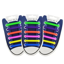 NEW 12pcs/lot Silicone Shoelaces No Tie Elastic Shoe Laces Special Shoestrings for Kid/Adult Lacing Rubber Sneakers Shoe Lace