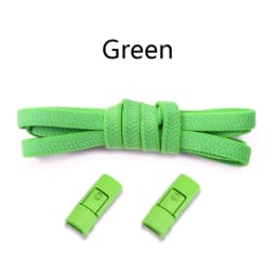 1Pair Colorful No-Tie Elastic Flat Shoelaces with Press Metal Lock for Sneakers - Durable Shoestrings Accessory