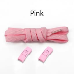 1Pair Colorful No-Tie Elastic Flat Shoelaces with Press Metal Lock for Sneakers - Durable Shoestrings Accessory