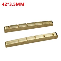 1 Piece Solid Brass Metal Electric Guitar Nut 42mm 43mm for ST TL Style Electric Guitar