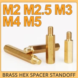 M2 M2.5 M3 M4 M5 Hex Brass Male Female Standoff Board Rack Stud Hexagon Threaded Pillar PCB Column Motherboard Spacer Bolt Screw