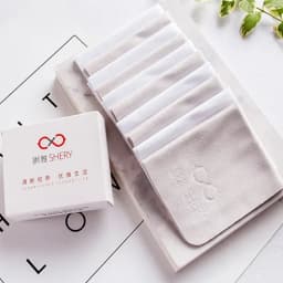10pcs/set Suede Glasses Clean Microfiber Glasses Cleaning Cloth For Lens Phone Screen Cleaning Wipe High Quality