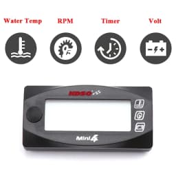 koso Tachometer Motorcycles RPM water temperature VoltageTime Mini 4 in 1 LED Digital Display meter