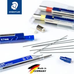 1pc Staedtler 250 Mechanical Pencil Lead Super Fine Anti-cracking 0.3/0.5/0.7/0.9/1.3 2H/H/HB/B Mars Micro Carbon Polymer Refill