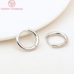 (3754)6PCS 12MM 30MM 24K Gold Color Stainless Steel Round Earring Hoop Earrings Clasps High Quality DIY Jewelry Making Findings