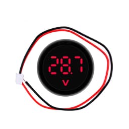 DC 4-100V LED Digital Display Round Two-wire Voltmeter DC Digital Car Voltage Current Meter Volt Detector Tester Monitor Pane