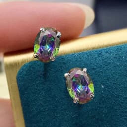 CAOSHI Simple Shiny Oval-shaped CZ Earrings for Female Graceful Lady Versatile Accessories Classical Elegance Women's Jewelry