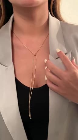 1PC Snake Copper Chain Choker Tassel Necklace for Women Girl Fine Link on Neck with Ball Pendant Temperament Party Jewelry Gifts