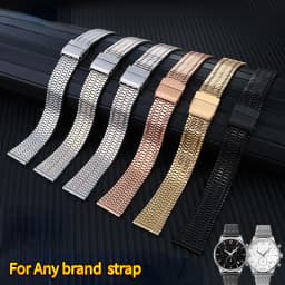 Quick Release watchband For Longines TISSOT Casio watch Strap bracelet Thin Stainless steel metal men's women's 18mm 20mm 22mm