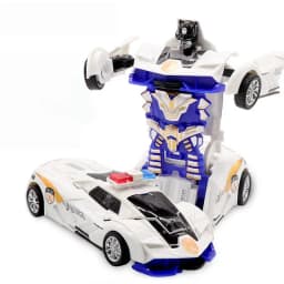 Mini 2 In 1 Car Toys One-key Transformable Car Toys Automatic Transforming Robot Model Car Diecasts Toy Boys Gifts Children Toy