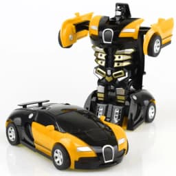 Mini 2 In 1 Car Toys One-key Transformable Car Toys Automatic Transforming Robot Model Car Diecasts Toy Boys Gifts Children Toy