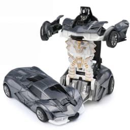 Mini 2 In 1 Car Toys One-key Transformable Car Toys Automatic Transforming Robot Model Car Diecasts Toy Boys Gifts Children Toy