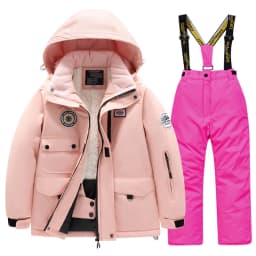 Winter Children's Skiing Suit for Boys and Girls, Windproof and Waterproof Thick Coat for Warmth and Snow Playing Equipment