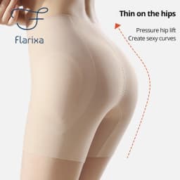 Flarixa Padded High Waist Shorts Butt Enhancer Shaper Buttock Lifting Panties Tummy Control Body Shaper With Butt Pads Shapewear