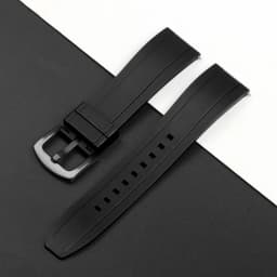 Premium Grade Vulcanized FKM Rubber Watch Strap for Seiko for Rolex 20mm 22mm 24mm Quick Release Watchbands Rubber Strap Tropic
