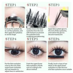 Anlinnet Dovetail+A-Type Individual Lashes Professional Makeup Mink Eyelash Bundles Natural 3D Russian Fluffy False Eyelashes