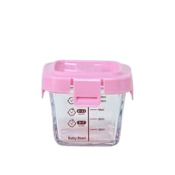 170ml Fashion Glass Food Storage Box Frozen Baby Food Glass Cup Simple Microwave Safe Baby Food Storage Jar for Little Ones