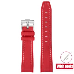 20mm Diving Strap for Omega X Swatch Joint MoonSwatch Men Women Arc Curved End TPU Rubber Bracelet for Rolex Watch Band Tools