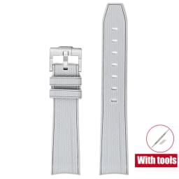 20mm Diving Strap for Omega X Swatch Joint MoonSwatch Men Women Arc Curved End TPU Rubber Bracelet for Rolex Watch Band Tools