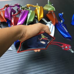 2Pcs Motorcycle Left Right Side 8MM 10MM RearView Mirrors With Changable Screws Universial for Yamaha Honda Kawasaki Suzuki