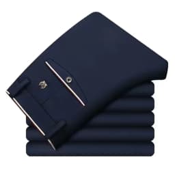 Black Suit Pants for Men Spring and Autumn Stretchy and Non-Ironing Office Trousers Slim Fit Formal Pants for Men Dress Pants