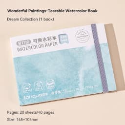 100% Cotton Mini Tearable Watercolor Paper Book Journal Drawing Notebook 230g Art Student Drawing Paper Sketchbook Painting Book