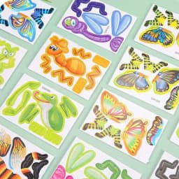 25Pcs 3D Puzzle Blocks Toys 3D Insect Paper Jigsaw Funny Paper Card Children Early Education