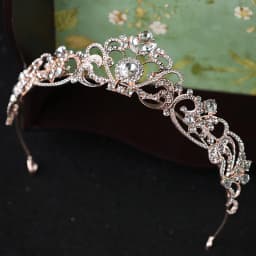 Trendy Crystal Crown Rose Gold Bridal Tiara And Crown Hair Accessories for Wedding Bride Women Hair Jewelry Headpiece