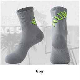 Running Socks Unisex Men Women Middle Tube Quickly Dry Outdoor Sports Marthon Bike Riding Fitness Training Crew Socks