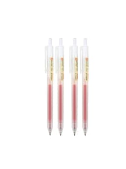 3-5pcs Retractable Gel Pens Set Black/Red/Blue Ink Ballpoint 0.5mm Quick Drying Business Signature Fine Point Writing Supplies