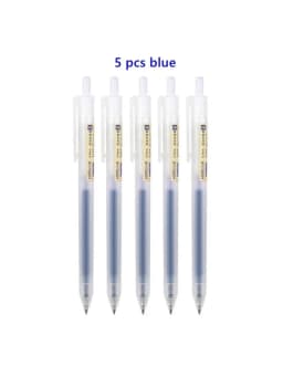 3-5pcs Retractable Gel Pens Set Black/Red/Blue Ink Ballpoint 0.5mm Quick Drying Business Signature Fine Point Writing Supplies