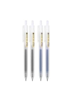 3-5pcs Retractable Gel Pens Set Black/Red/Blue Ink Ballpoint 0.5mm Quick Drying Business Signature Fine Point Writing Supplies