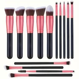 14PCS Makeup Brushes Set Professional Foundation Eye Shadow Concealers Blending Blush Brush Kabuki Soft Fluffy Women Beauty Tool