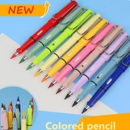 12 Color Eternal Pencil Can Be Wiped Magic Replace Head Eco Friendly Student Painting Kids Gift Draw School Supply Gifts