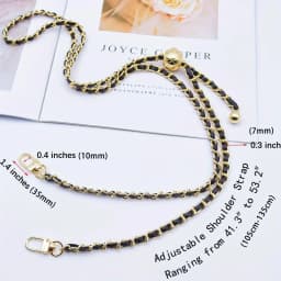 Adjustable Ball Bag Chain Metal Chain All-match Bag Accessories Bag Strap Transfer Bead Chain Bag Chain