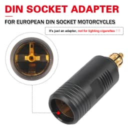 Cigarette Lighter Adapter For BMW R1250GS F850GS For TIGER DC 12V-24V EU Plug Charger DIN Socket Outlet Convert to Car Adapter