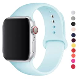 Glass+Case+Strap For Apple Watch band 44mm 45mm 42mm 41mm 40mm 38mm Silicone watchband bracelet iWatch series 8 9 7 6 5 4 3 SE