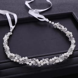 Handmade Bridal Headband Crystal Pearl Headdress Bridal Hair Accessories Wedding Headband Bridal Headdress Princess Hair Strap