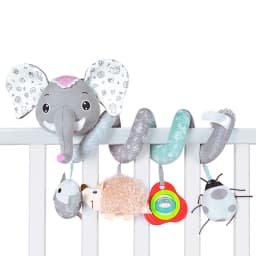 Car Seat Toys for Babies Rattle Mirror Crinkle Squeaky Carseat Stroller Toys 0-6 Months Developmental Newborn Baby Girl Gifts